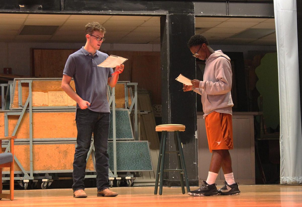 Students audition for their roles