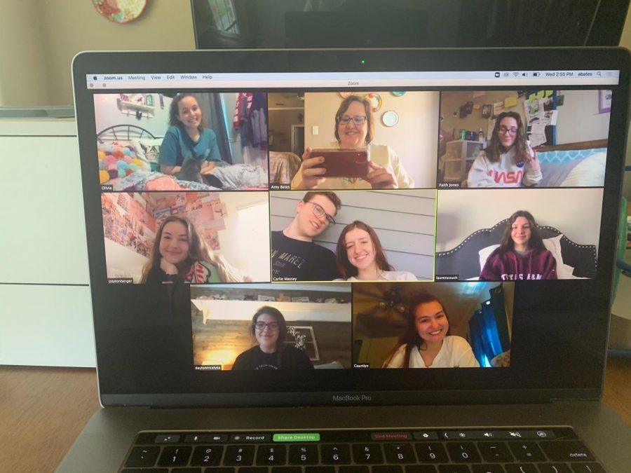 This was a Zoom chat between Yearbook and Newspaper editors and our advisor Mrs. Bates. You can start on of these calls and send the link to your friends. 