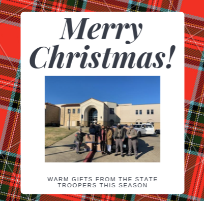 Texas State Troopers provide warm gifts this cool season