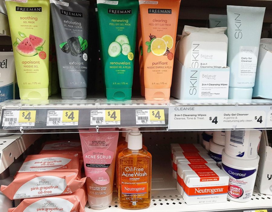 There+are+a+variety+of+acne+products+avaliable+for+low+prices+at+stores+like+Wal-Mart%2C+CVS%2C+and+Walgreens.+Photo+by+Lizett+Garcia.