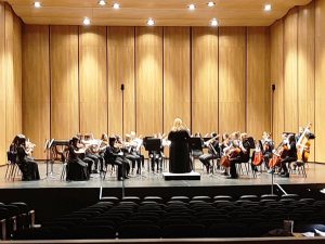 The KHS Philharmonic orchestra performs their concert music at the UIL competition.