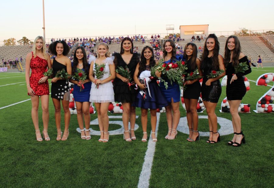 The 2022 Homecoming Court following the crowning of Homecoming Queen Danna Requena.