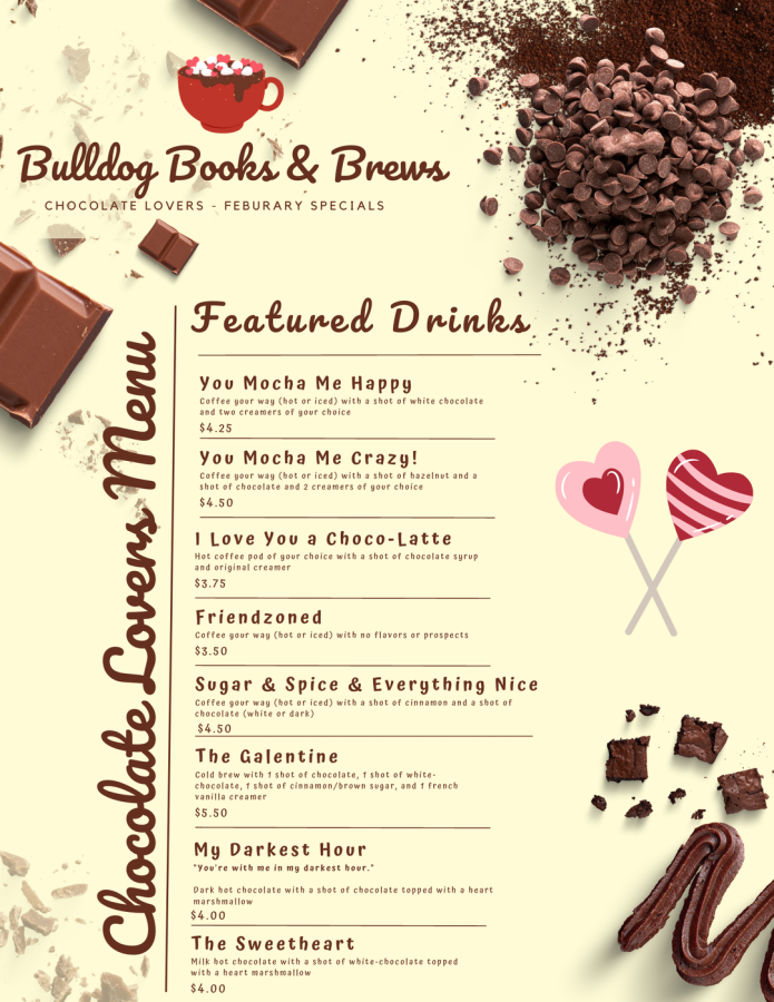 Bulldogs Books and Brews Introduces New Valentines Flavors!