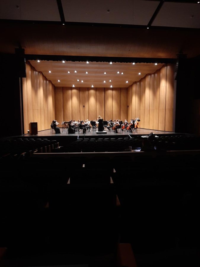 Ensemble Encore • The KHS Orchestra performs their music during last years UIL performance evaluation. Photo by Lizett Garcia.