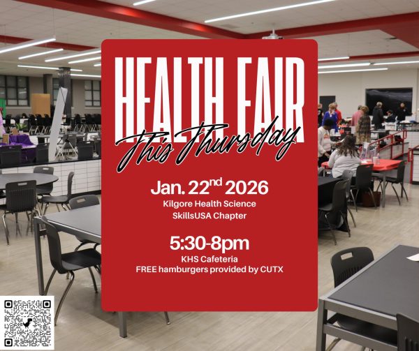Graphic Advertising the Health Fair.